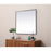 Elegant Decor Eternity Metal Frame Square Mirror 42", Black