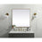 Elegant Decor Eternity Metal Frame Square Mirror 42", Brass