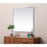 Elegant Decor Eternity Metal Frame Square Mirror 42", Silver
