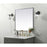 Elegant Decor Eternity Metal Frame Square Mirror 48", Black
