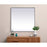 Elegant Decor Eternity Metal Frame Square Mirror 48", Black