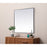 Elegant Decor Eternity Metal Frame Square Mirror 48", Black