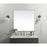 Elegant Decor Eternity Metal Frame Square Mirror 48", Silver