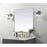 Elegant Decor Eternity Metal Frame Square Mirror 48", Silver