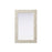 Elegant Decor Rectangle Cornhusk Mirror 24X36, Linen White