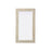 Elegant Decor Rectangle Cornhusk Mirror 24X42, Linen White