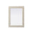 Elegant Decor Rectangle Cornhusk Mirror 27X36, Linen White