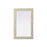 Elegant Decor Rectangle Cornhusk Mirror 27X42, Linen White