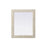 Elegant Decor Rectangle Cornhusk Mirror 30X36, Linen White