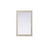 Elegant Decor Rectangle Cornhusk Mirror 35X55, Linen White