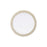 Elegant Decor Round Cornhusk Mirror 42X42, Linen White