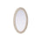 Elegant Decor Oval Cornhusk Mirror 24X42, Linen White