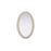 Elegant Decor Oval Cornhusk Mirror 27X42, Linen White