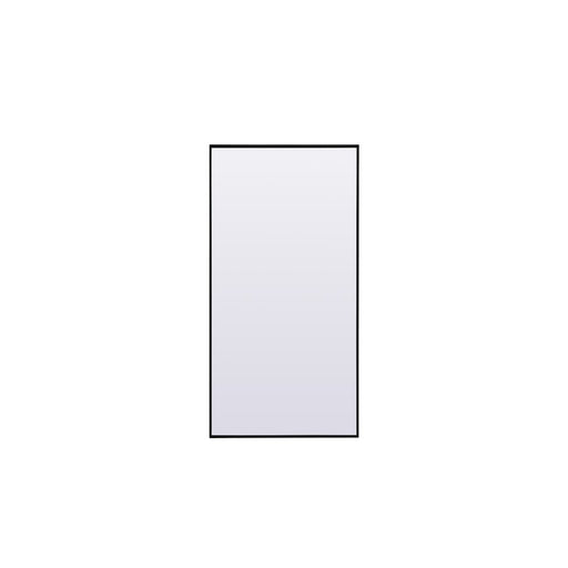 Elegant Decor Eternity Rectangle Full Length Mirror 30X60", Black