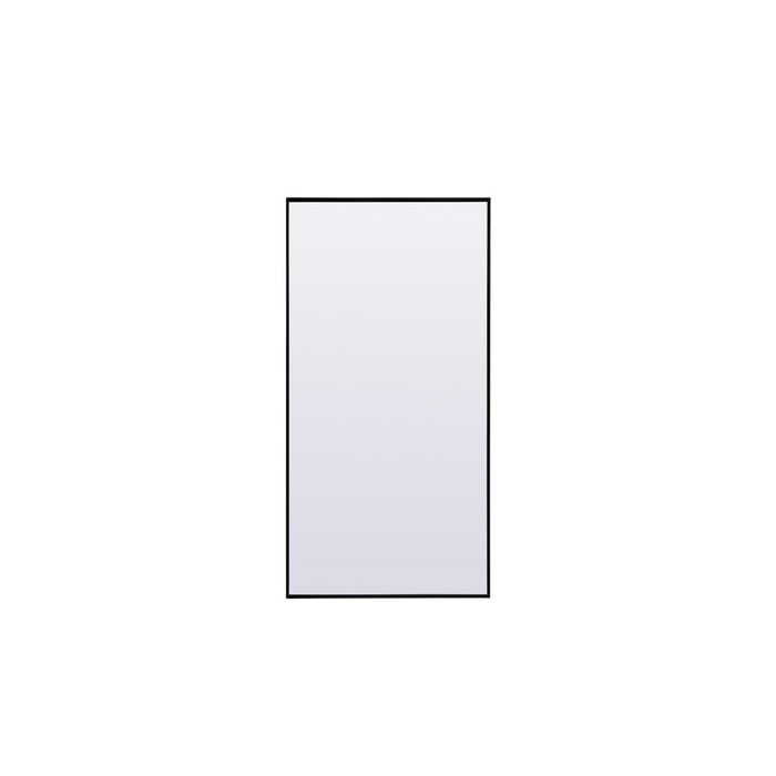Elegant Decor Eternity Rectangle Full Length Mirror 30X60", Black