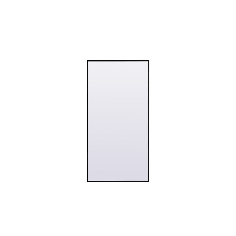 Elegant Decor Eternity Rectangle Full Length Mirror 30X60", Black