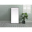 Elegant Decor Eternity Rectangle Full Length Mirror 30X60", Black
