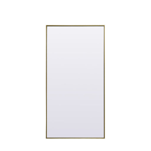 Elegant Decor Eternity Rectangle Full Length Mirror 30X60", Brass
