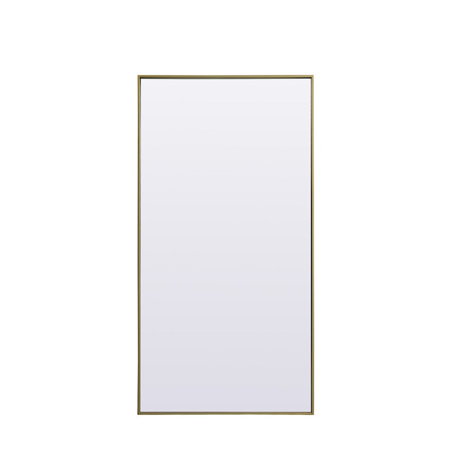 Elegant Decor Eternity Rectangle Full Length Mirror 30X60", Brass