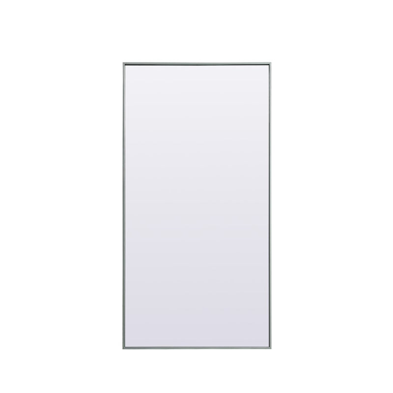 Elegant Decor Eternity Rectangle Full Length Mirror 30X60", Silver
