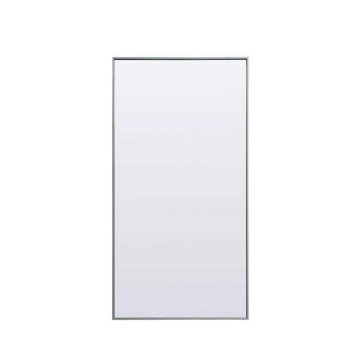 Elegant Decor Eternity Rectangle Full Length Mirror 30X60", Silver