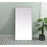 Elegant Decor Eternity Rectangle Full Length Mirror 30X60", Silver