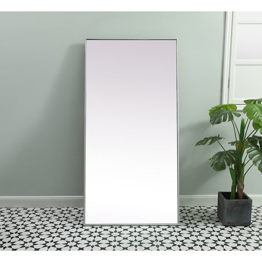 Elegant Decor Eternity Rectangle Full Length Mirror 30X60", Silver