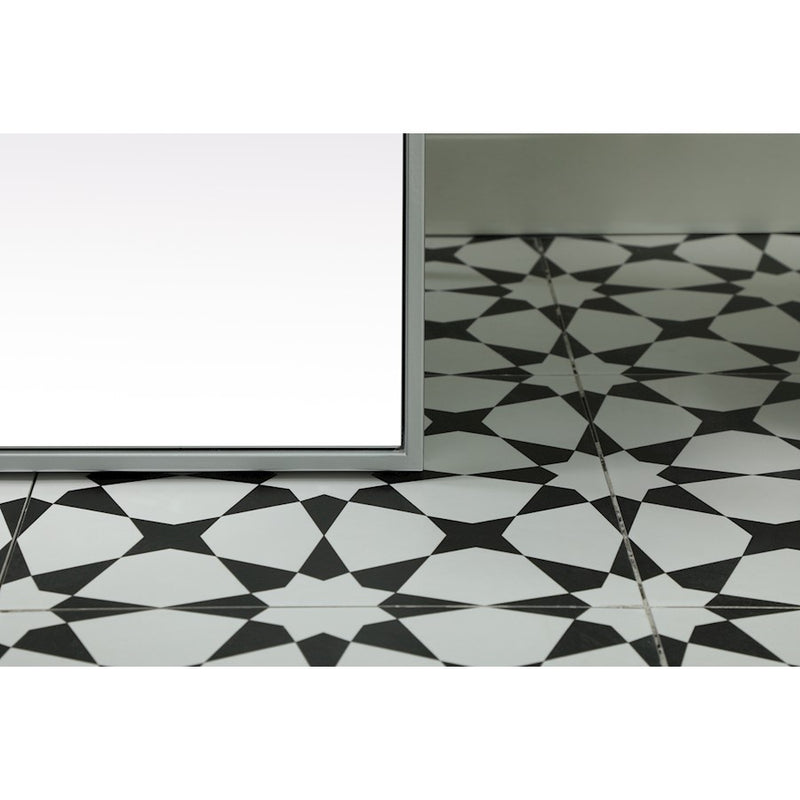 Elegant Decor Eternity Rectangle Full Length Mirror 30X60", Silver