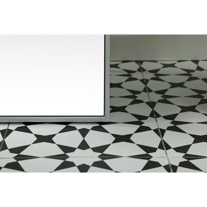 Elegant Decor Eternity Rectangle Full Length Mirror 30X60", Silver