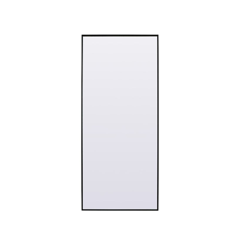 Elegant Decor Eternity Rectangle Full Length Mirror 30X72", Black