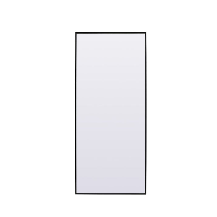 Elegant Decor Eternity Rectangle Full Length Mirror 30X72", Black