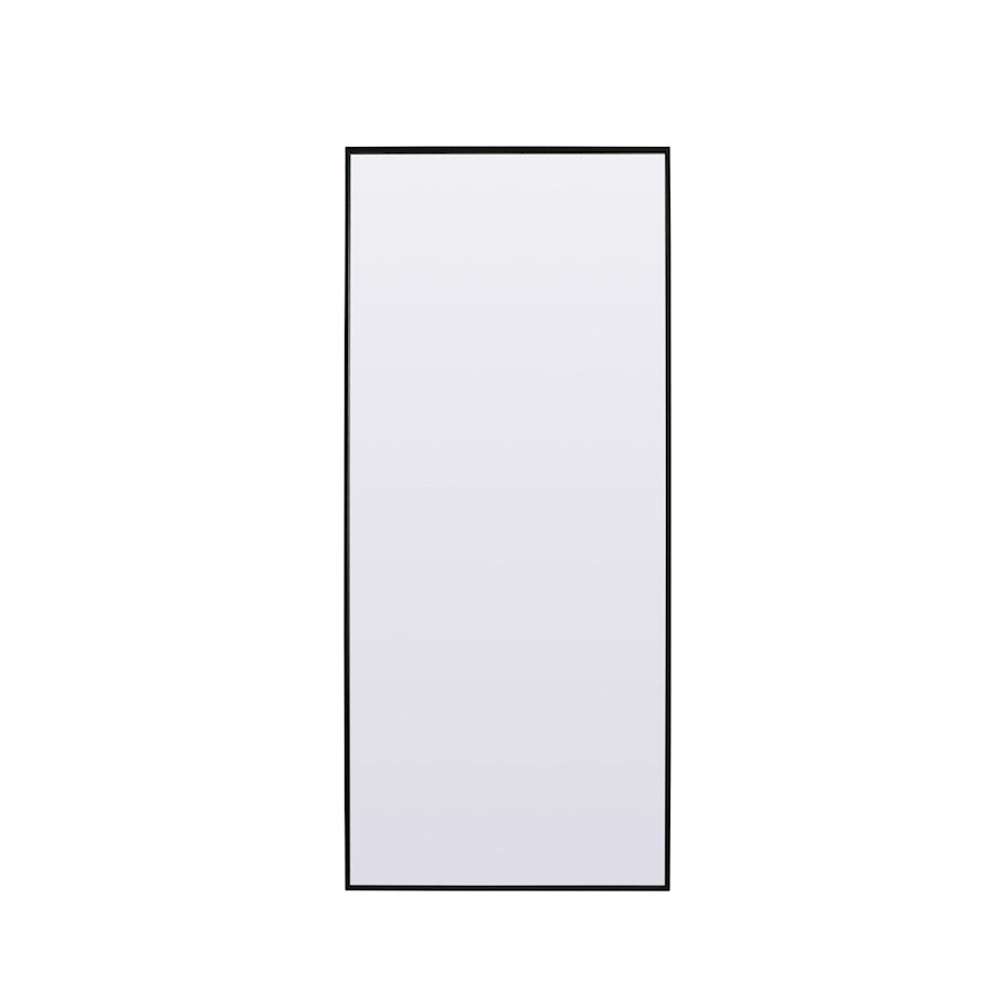 Elegant Decor Eternity Rectangle Full Length Mirror 30X72", Black