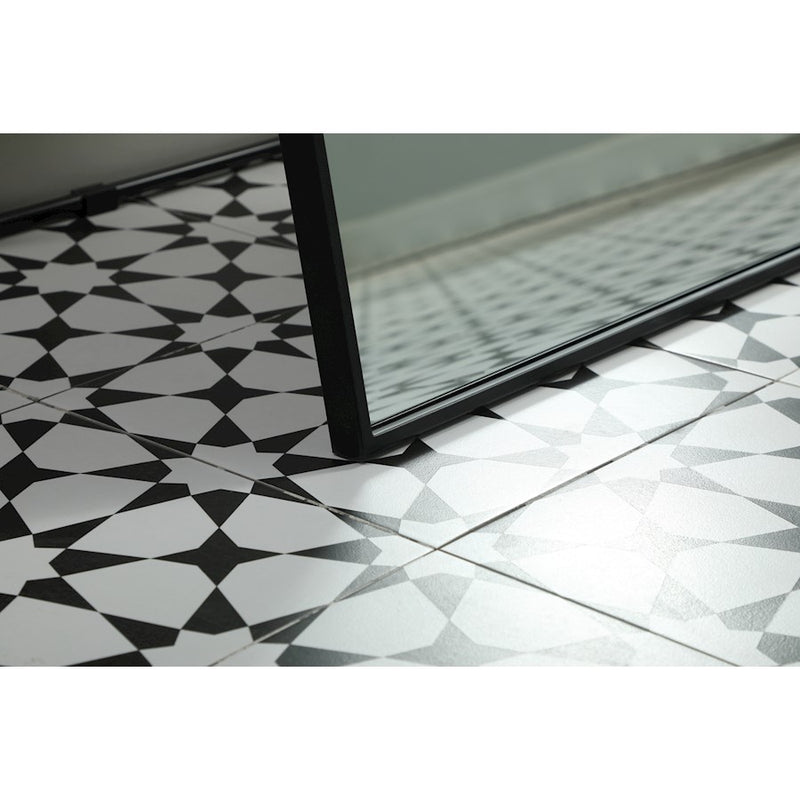 Elegant Decor Eternity Rectangle Full Length Mirror 30X72", Black
