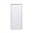 Elegant Decor Eternity Rectangle Full Length Mirror 30X72", Brass