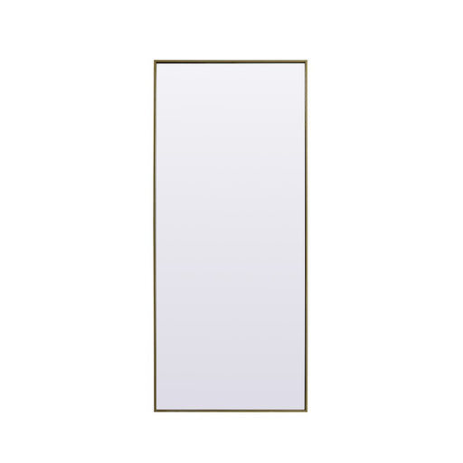 Elegant Decor Eternity Rectangle Full Length Mirror 30X72", Brass