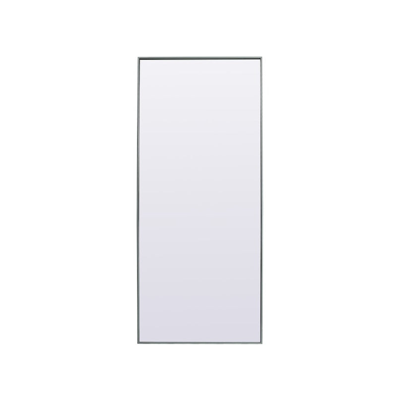Elegant Decor Eternity Rectangle Full Length Mirror 30X72", Silver
