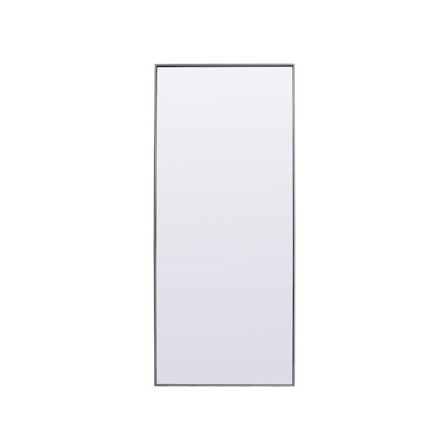 Elegant Decor Eternity Rectangle Full Length Mirror 30X72", Silver