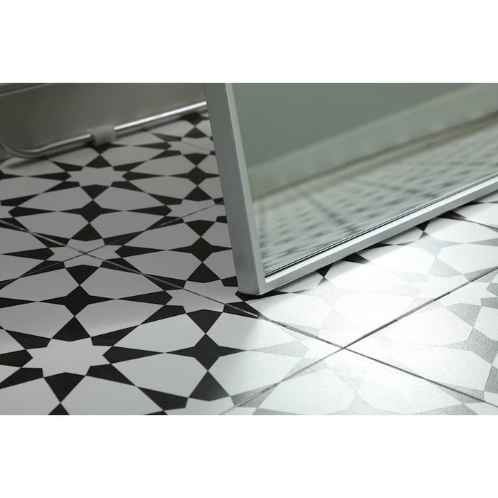 Elegant Decor Eternity Rectangle Full Length Mirror 30X72", Silver