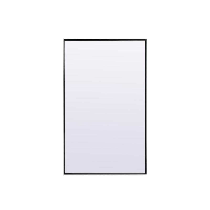 Elegant Decor Eternity Rectangle Full Length Mirror 36X60", Black