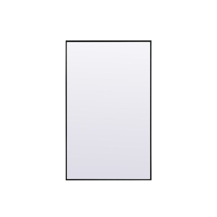 Elegant Decor Eternity Rectangle Full Length Mirror 36X60", Black