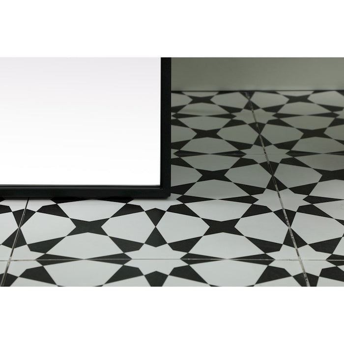 Elegant Decor Eternity Rectangle Full Length Mirror 36X60", Black