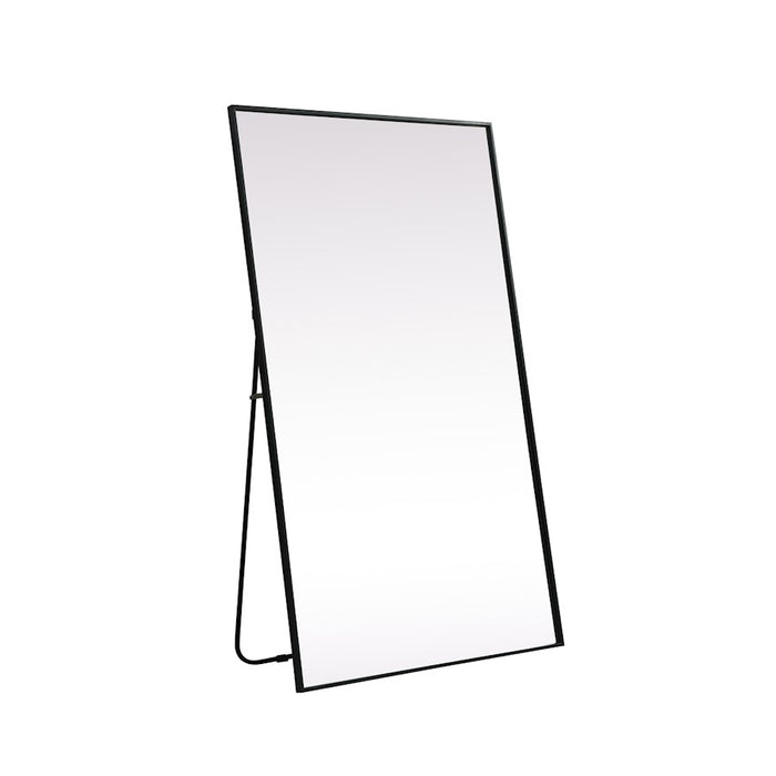 Elegant Decor Eternity Rectangle Full Length Mirror 36X60", Black