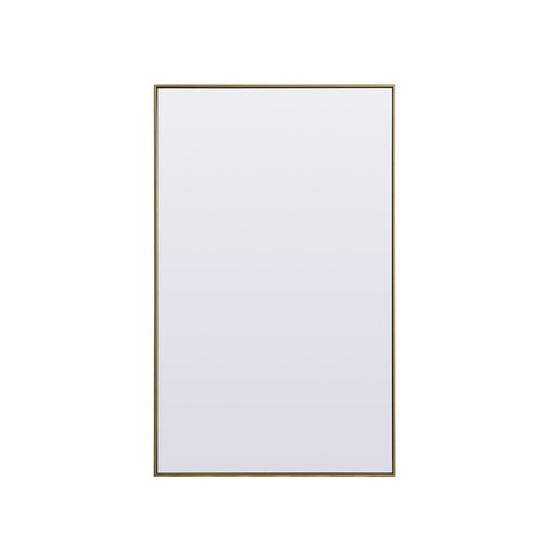 Elegant Decor Eternity Rectangle Full Length Mirror 36X60", Brass
