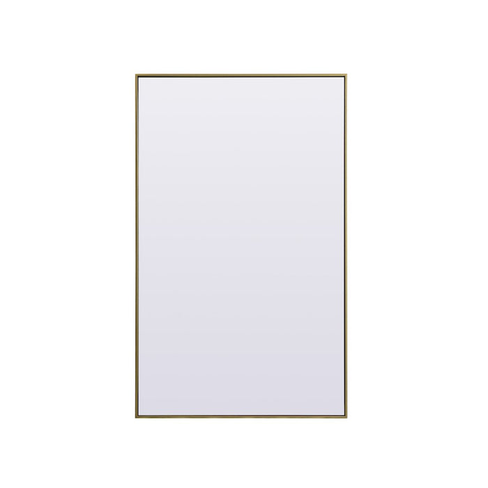 Elegant Decor Eternity Rectangle Full Length Mirror 36X60", Brass