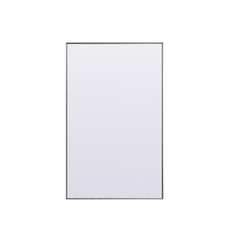 Elegant Decor Eternity Rectangle Full Length Mirror 36X60", Silver