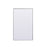 Elegant Decor Eternity Rectangle Full Length Mirror 36X60", Silver