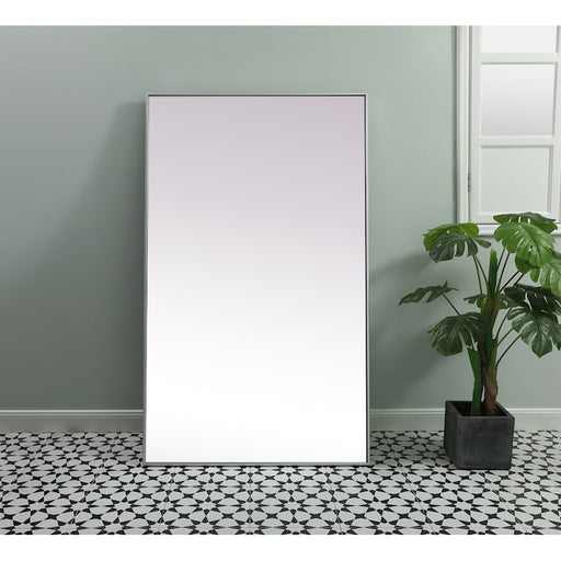 Elegant Decor Eternity Rectangle Full Length Mirror 36X60", Silver