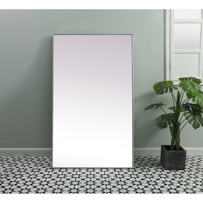 Elegant Decor Eternity Rectangle Full Length Mirror 36X60", Silver