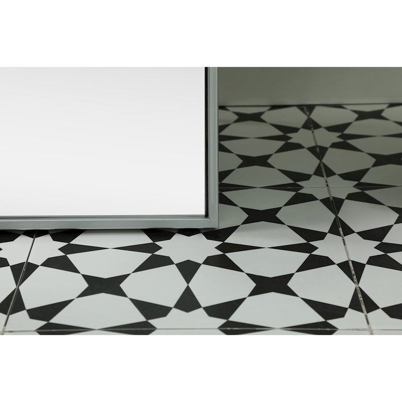 Elegant Decor Eternity Rectangle Full Length Mirror 36X60", Silver