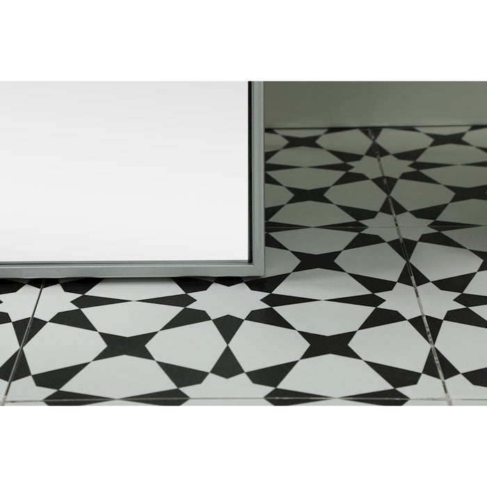 Elegant Decor Eternity Rectangle Full Length Mirror 36X60", Silver